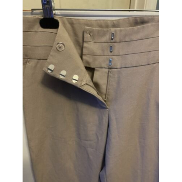 Papaya Womens khaki beige pants suit work professional Dress pants size medium - Picture 10 of 10